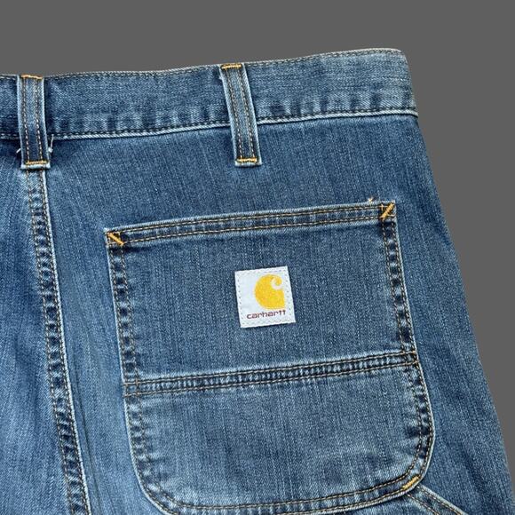 Carhartt Men's Rugged Flex Relaxed Double Front Jeans Size 32x32 GUC Blue - Picture 11 of 11